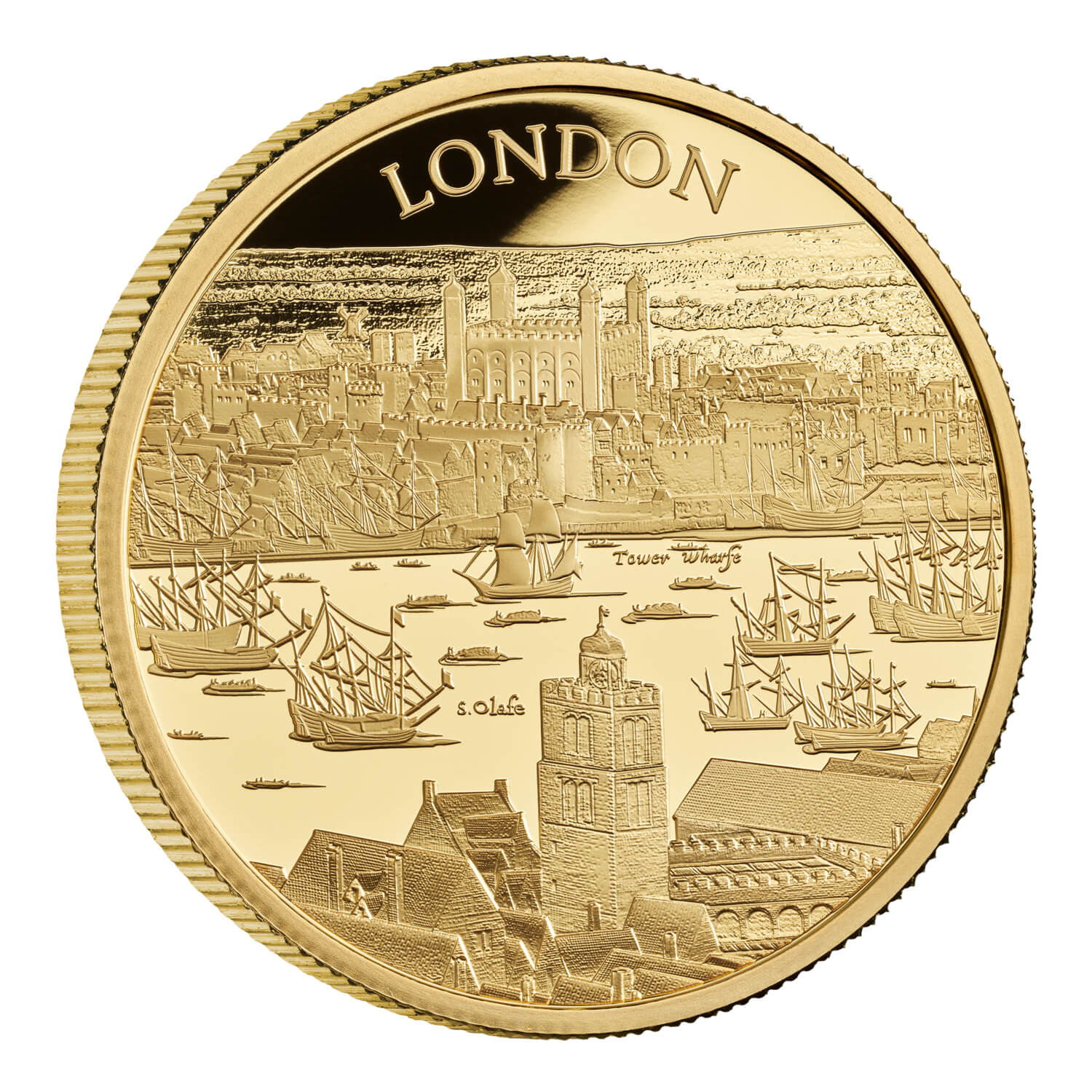 Reverse of 2022 City Views London UK 1oz Gold Proof Coin