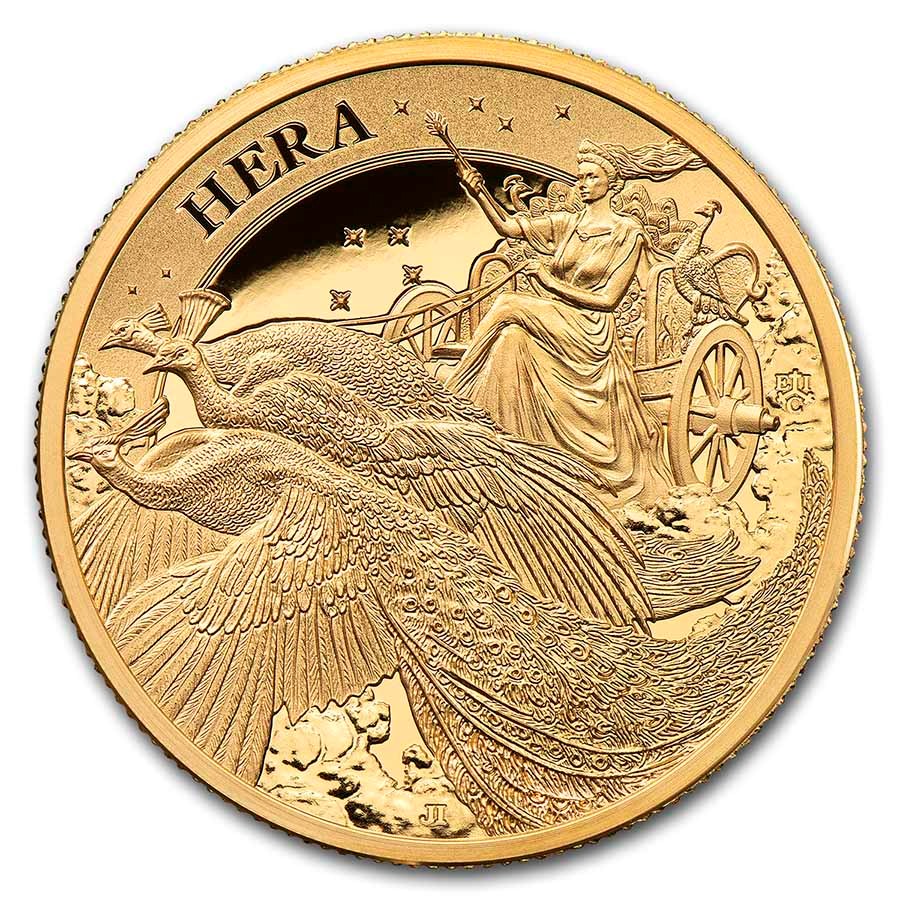 Design / reverse of 2022 Goddess Hera 1oz Gold Proof Coin