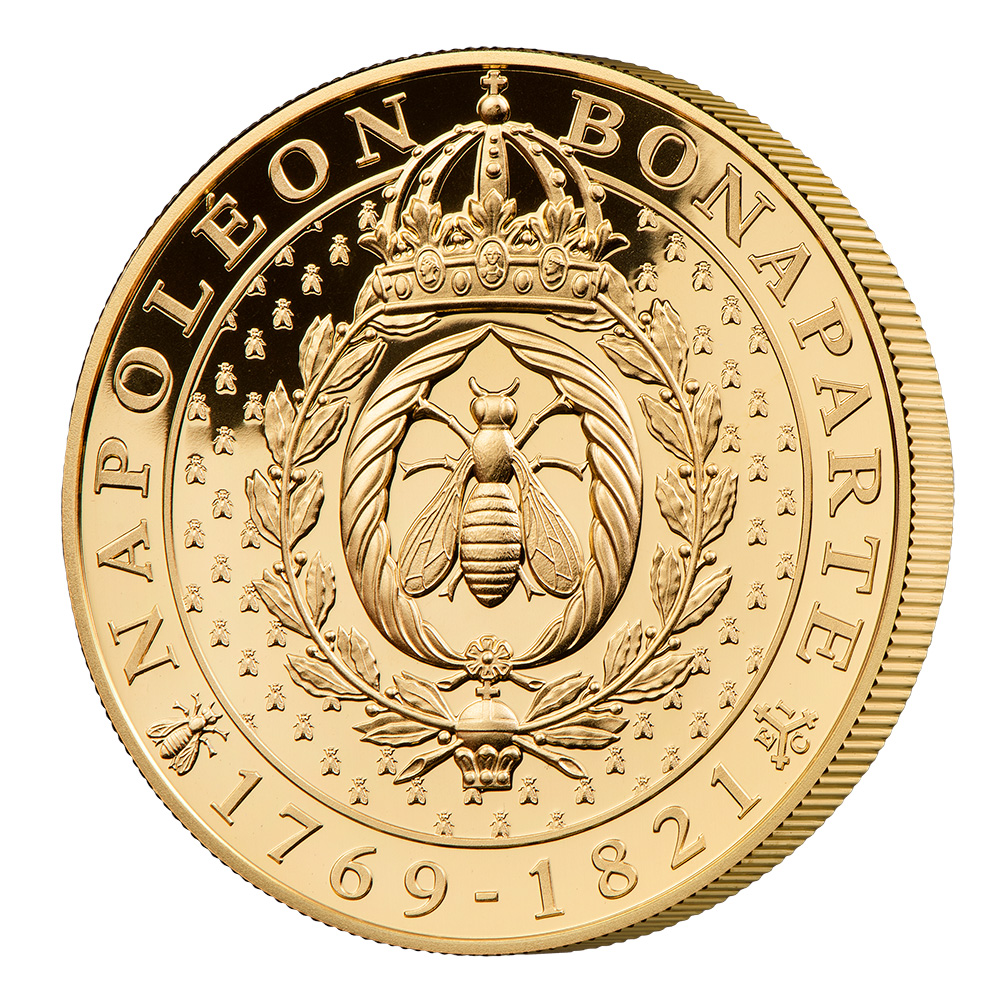 Design / reverse of 2021 Napoleon Bees 1oz Gold Proof Coin