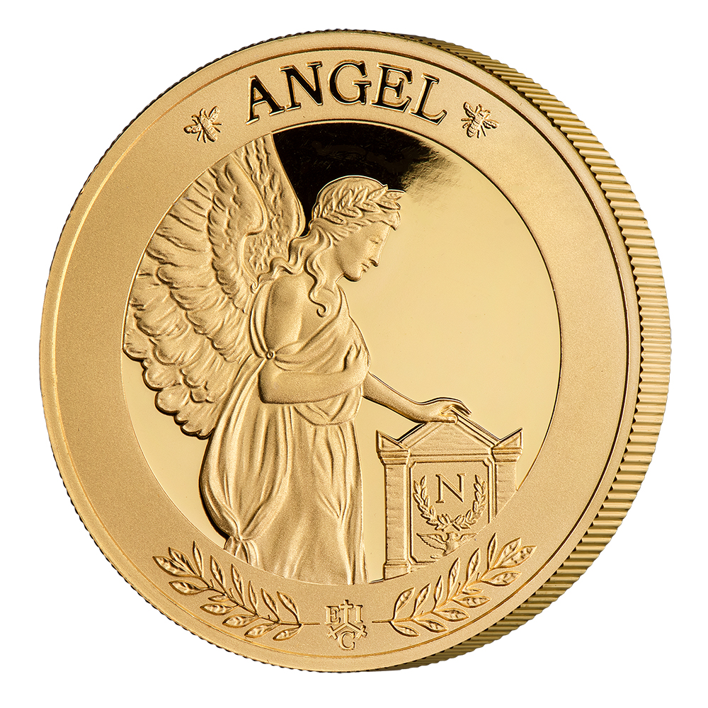 Design / reverse of 2021 Napoleon’s Angel 1oz Gold Proof Coin