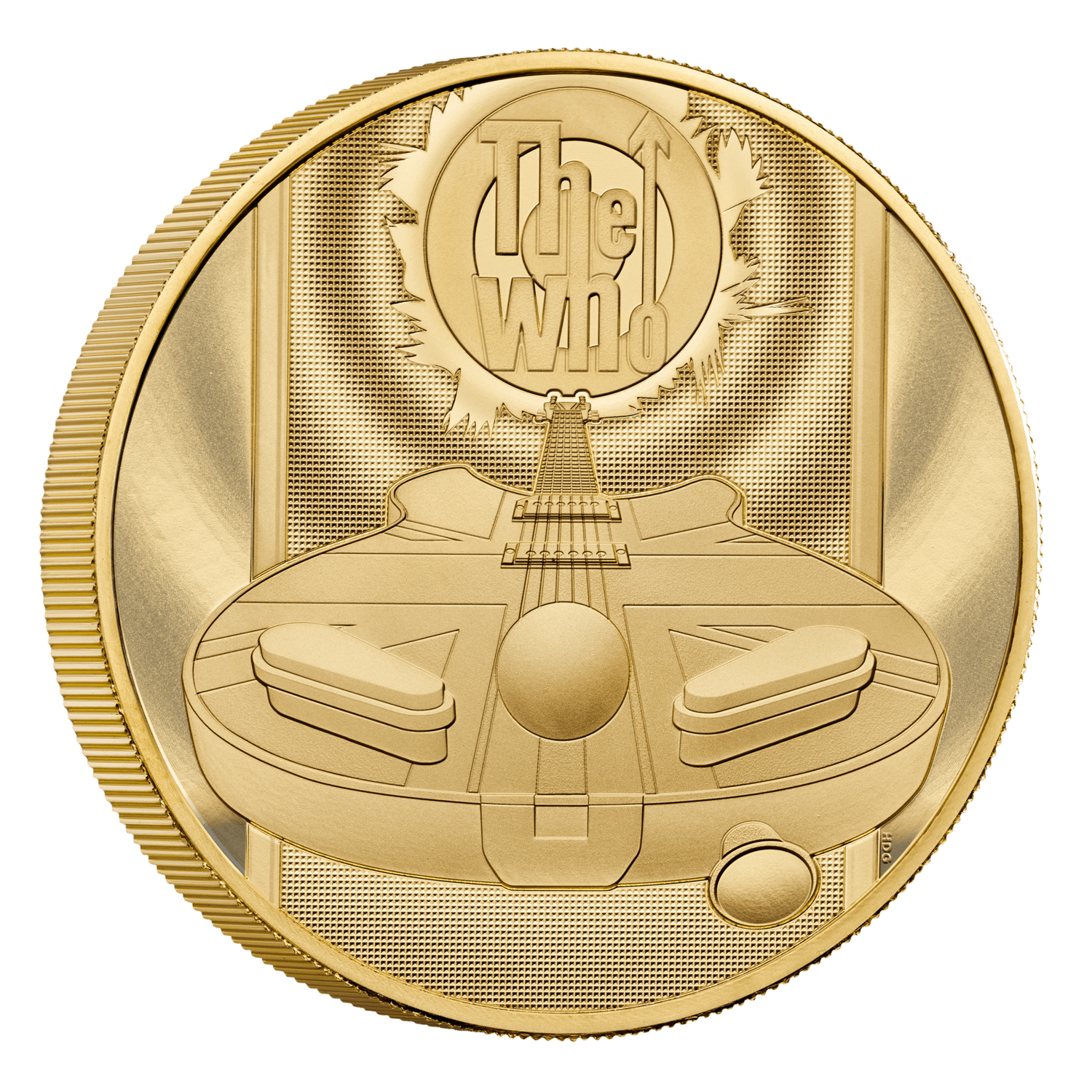 Design / reverse of 2021 The Who UK Five Ounce Gold Proof Coin