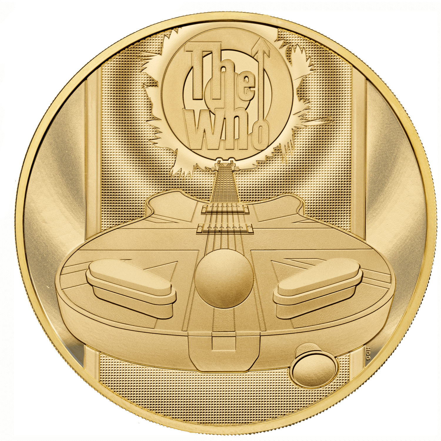 Design / reverse of 2021 The Who UK Gold Proof Kilo Coin