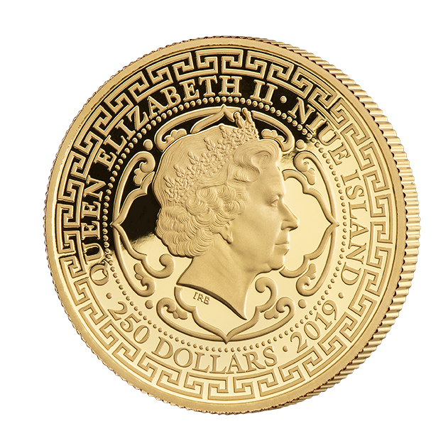 Reverse of 2019 Japanese Trade Dollar 1oz Gold Proof Coin